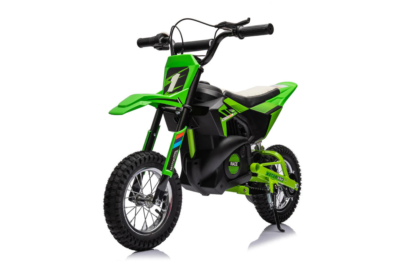 24v 250w BDM Kids electric dirt bike green Kidscarshop
