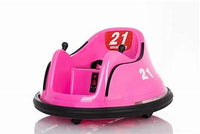 12v ride on 360 spin waltzer with remote - pink