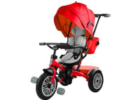 Tricycle 3 in 1 Bike/Stroller with Rubber wheels - RED