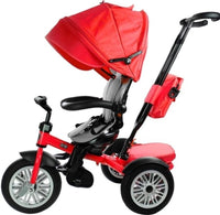 Tricycle 3 in 1 Bike/Stroller with Rubber wheels - RED