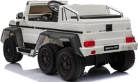 Mercedes G WAGON G63 6x6 Parent ride on car Mp4 - White