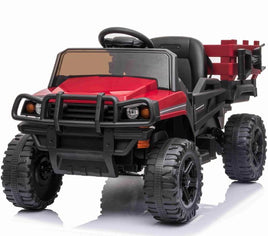 RED BDM UTV PICK UP TRUCK WITH TRAILER