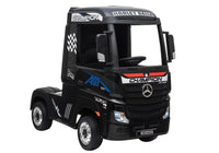 Licensed Mercedes actros 24v kids ride on lorry - Black Mp4