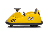 New 2022 Electric 12v bumper kart with remote - Yellow