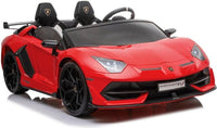 Licensed 2 seater Lamborghini SVJ 24v Drift kids ride on car - Red