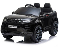 Licensed Range Rover 12v evoque kids car - Black mp4 Screen