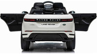 Licensed Range Rover 12v evoque kids car - White