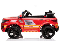 12v Fire car with parent control lights and siren - Red