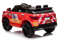 12v Fire car with parent control lights and siren - Red