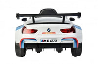 BMW M6 GT3 12v kids ride on car - White