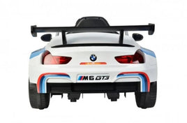 BMW M6 GT3 12v kids ride on car - White