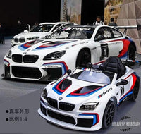 BMW M6 GT3 12v kids ride on car - White