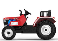 XL Large 12v kids ride on tractor - Red