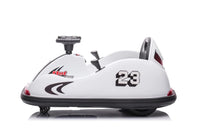 New 2022 Electric 12v bumper kart with remote - white