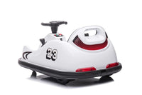 New 2022 Electric 12v bumper kart with remote - white