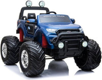 Ford monster truck 24v 4wd mp4 kids ride on car - Blue