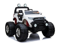 Ford monster truck 24v 4wd mp4 kids ride on car - White