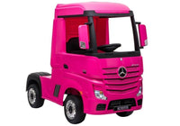 Licensed Mercedes actros 24v kids ride on lorry - Pink Mp4