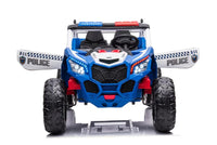 New 24v XB kids 4WD Police ride on buggy - Blue