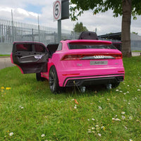 Audi Q8 12v Kids ride on car 2020 model - Pink mp4