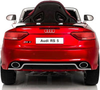 Audi RS5 12v Kids ride on car - Metallic Red