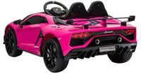 Licensed Lamborghini SVJ 12v ride on car - Pink