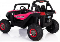 UTV MX 24v 4wd Mp4 kids ride on buggy - Pink