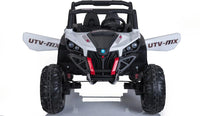 UTV MX 24v 4wd Mp4 kids ride on buggy - White