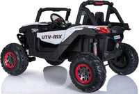 UTV MX 24v 4wd Mp4 kids ride on buggy - White