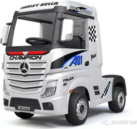 Licensed Mercedes actros 24v kids ride on lorry - White Mp4