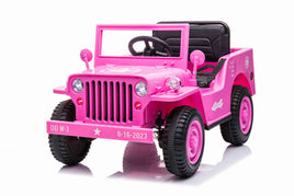 New 2022 Willys Jeep 4WD 12v single seat kids car - Pink