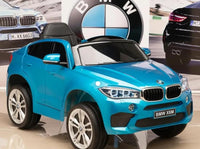 LICENSED BMW X6M 12V KIDS RIDE ON CAR - Blue