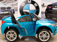 LICENSED BMW X6M 12V KIDS RIDE ON CAR - Blue