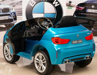 LICENSED BMW X6M 12V KIDS RIDE ON CAR - Blue