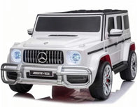 MERCEDES G WAGON G63 XL 24V 4WD 2 SEATER RIDE ON CAR - White